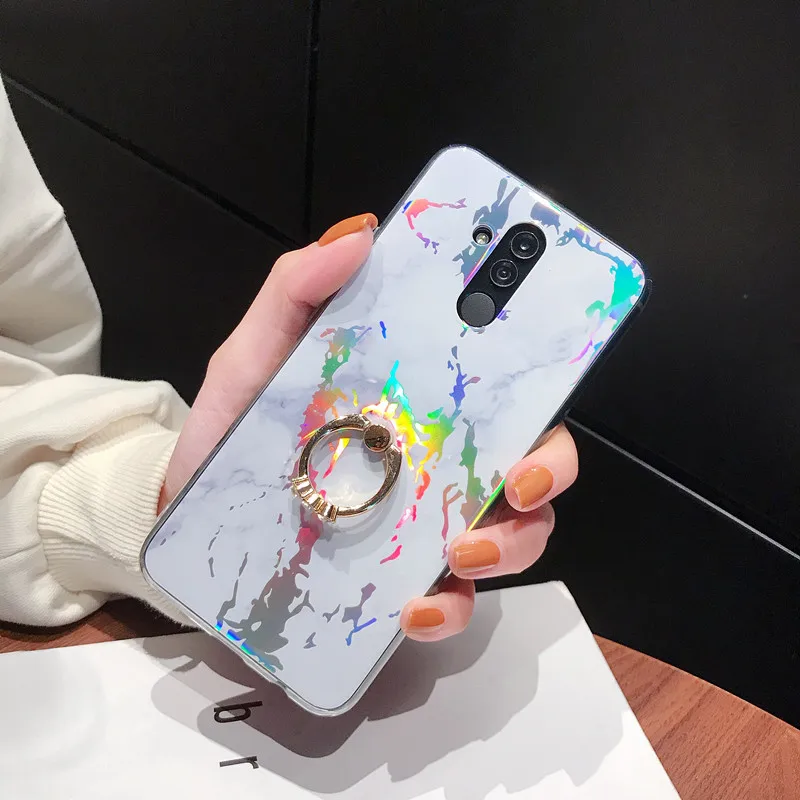 3cpizai кольцо держатель чехол для телефона huawei P20 Lite Mate20 PRO Nova 3i мягкий мраморный