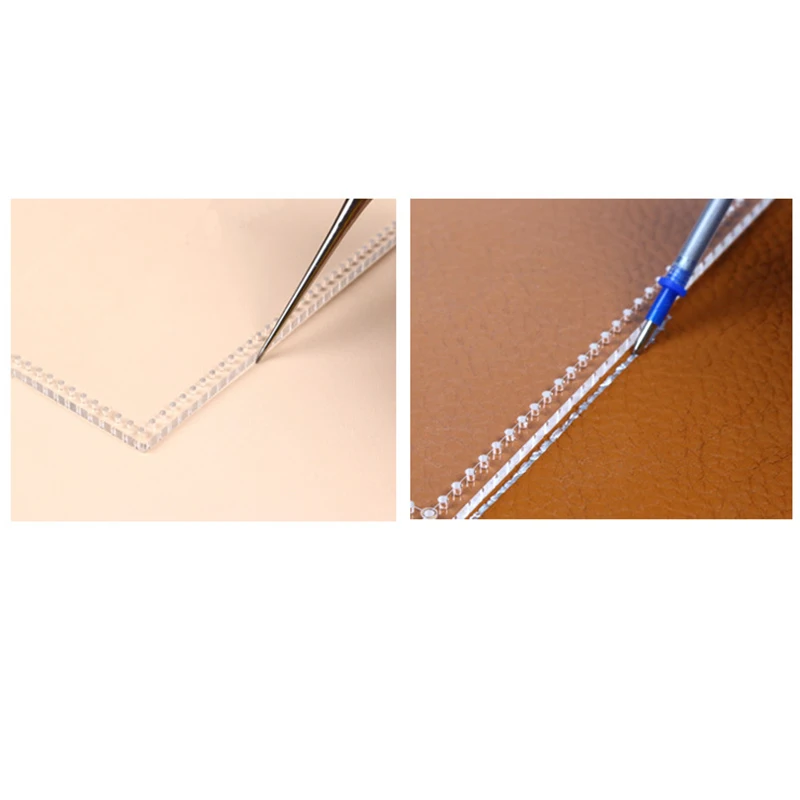 Кожа ремесло акрил Perspex резка круг угловая строчка Трафарет Шаблон для DIY