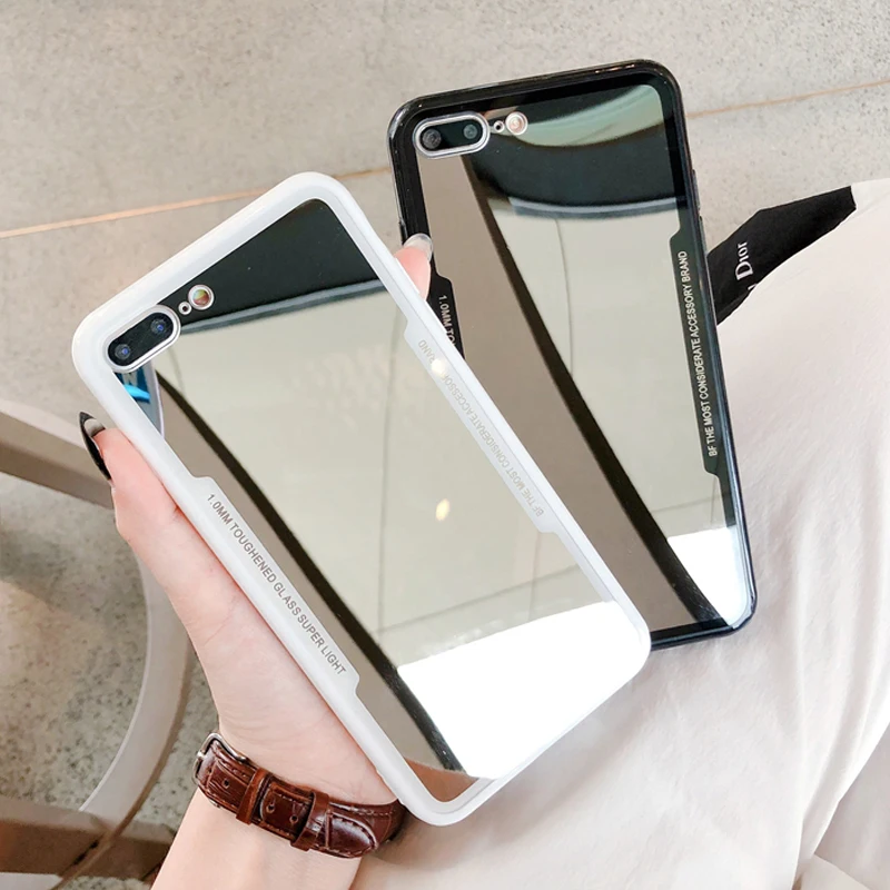 Роскошные зеркальные чехлы для телефонов iPhone 6 6S 7 8 Plus X 11 XR XS Max чехол из ТПУ Huawei P30