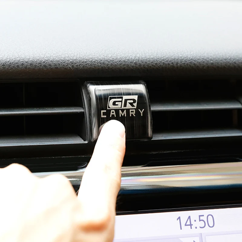 

A Little Change Double flash button decoration sequin safety warning light button decoration for Camry