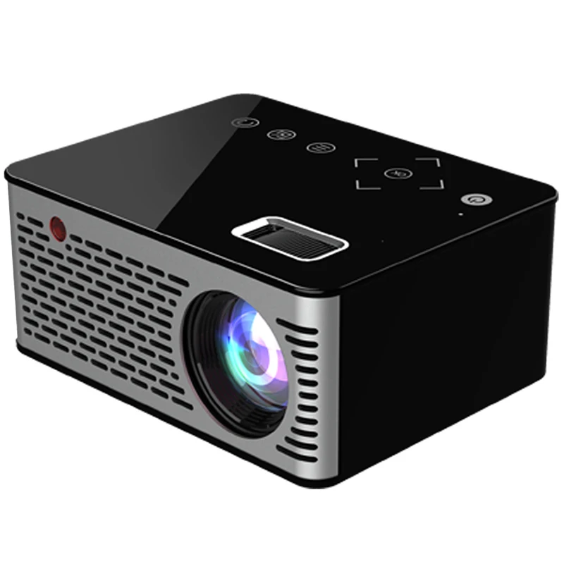 Zeepin T200 ЖК-дисплей Проектор для домашнего кинотеатра 320X240 P 1080 светодиодный свет USB