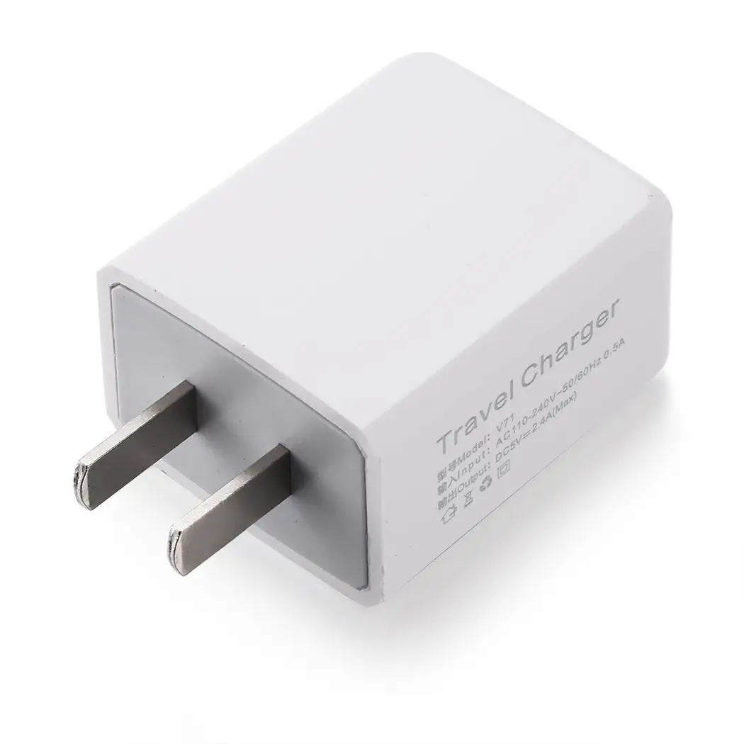 5 в 2.4A USB стены зарядное устройство AC адаптеры питания дорожное быстрое