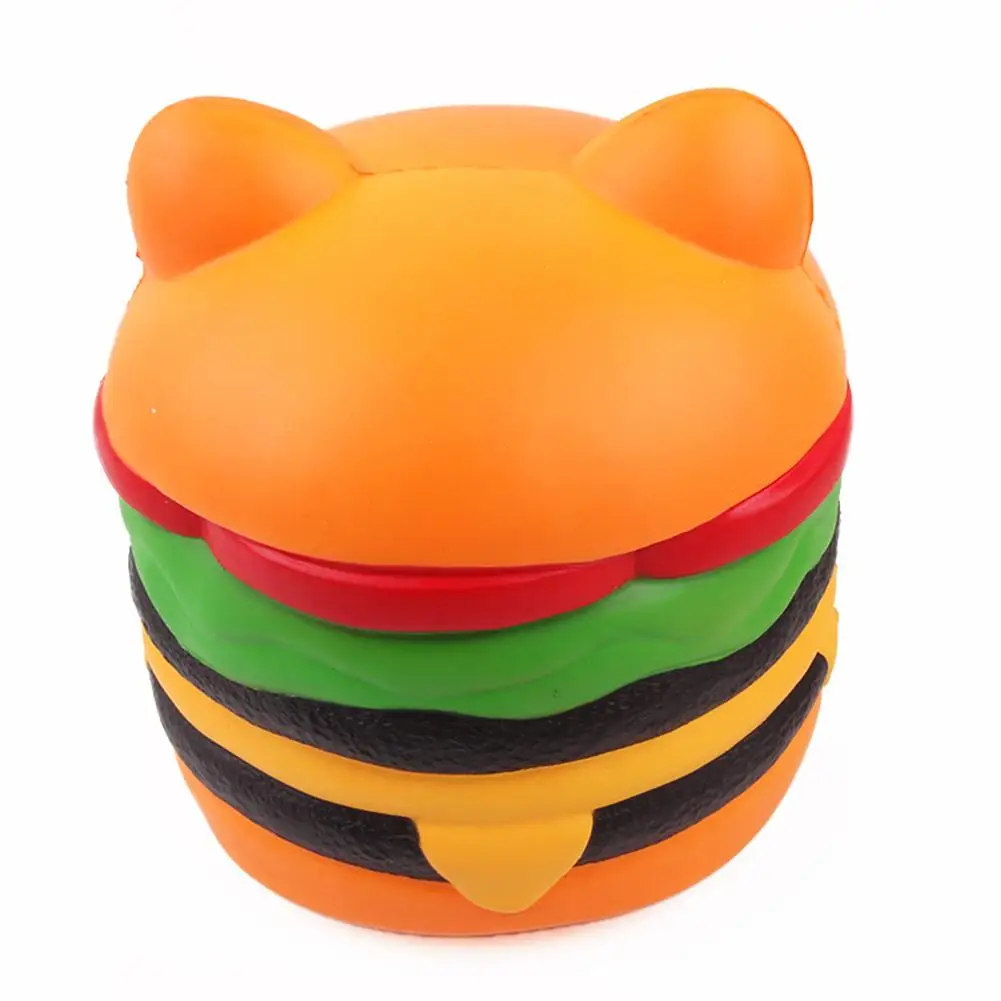 10 Inch Cute Cat Head Hamburger Squishy Slow Rising Squeeze Toy Collection Gift | Игрушки и хобби