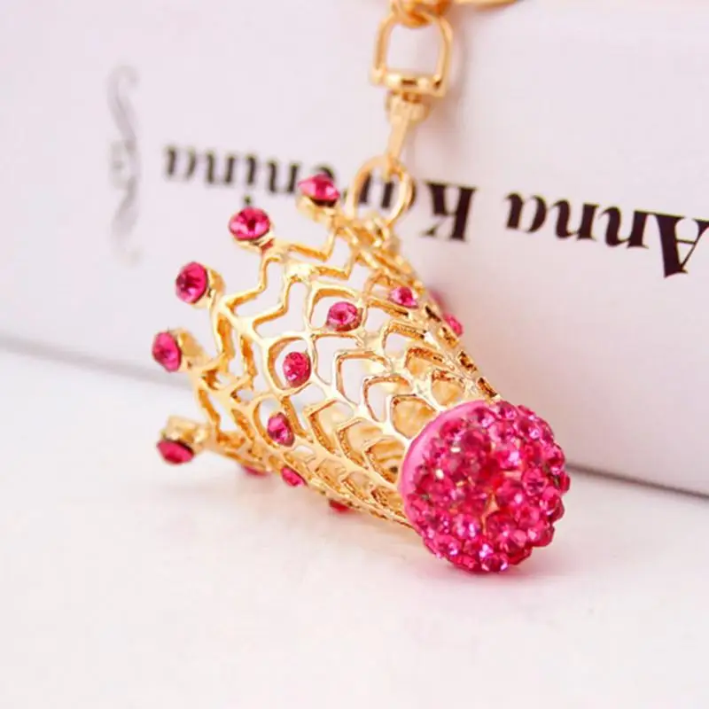 Fashion Badminton Alloy Dripping Oil Rhinestones Key Ring Exquisite Handbag Decoration | Украшения и аксессуары