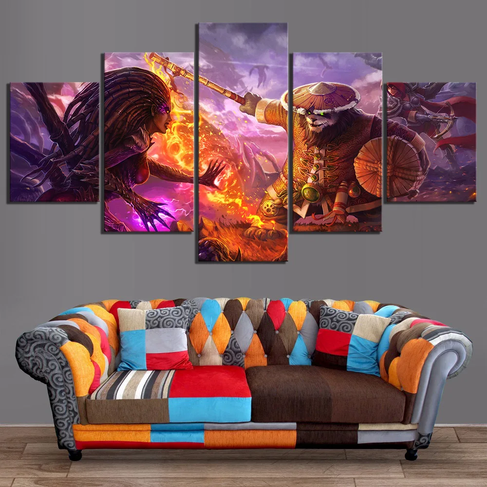 5 шт. Классическая игра WOW Warcraft DOTA 2 постер для рисования декоративная роспись