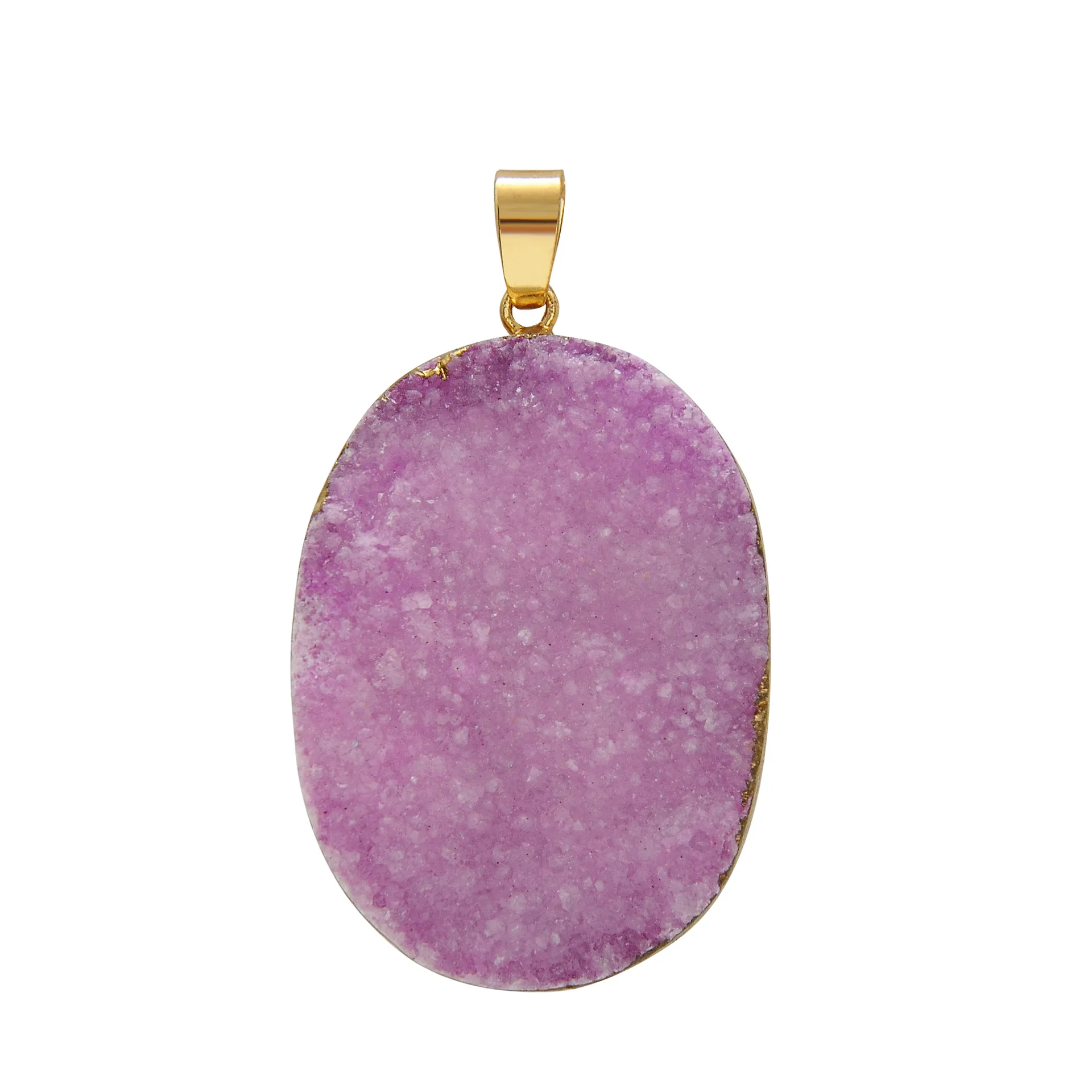 Овальный натуральный камень золотого цвета острый срез открытый Агат Geode Drusy Druzy