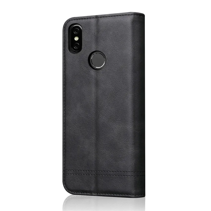 Чехол Telefoon Hoes для Xiaomi Redmi Note 6 4 ГБ 64 Роскошный кожаный флип бумажник с подставкой