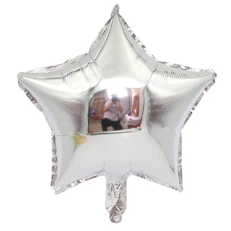 12 шт. Baby Shower 18 дюймов розового и белого цвета Звездные гелиевые фольгированные