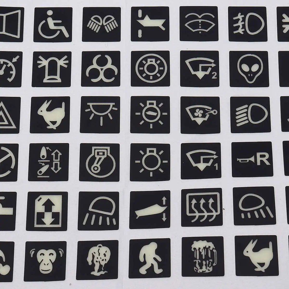 Световая наклейка для автомобиля лодки грузовика приборной