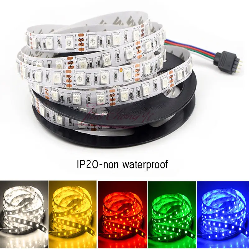 10 м 5050 60 светодиодный одов/м RGB Светодиодная лента декоративная IP20 12 В с 44