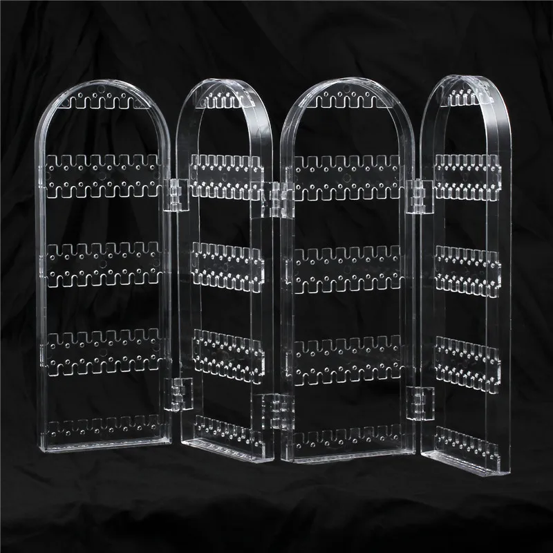 Proster складной 4 панели прозрачный акриловый макияж ювелирных изделий Органайзер