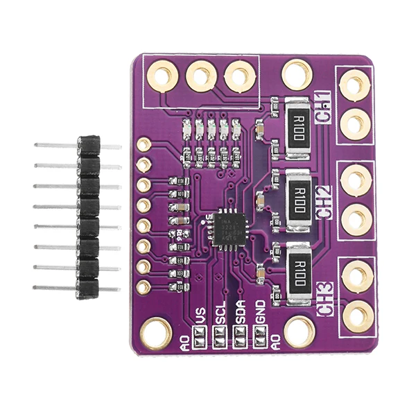 CLAITE 1 шт. INA3221 I2C выходной ток усилитель модуля монитора мощности с тройной стороны