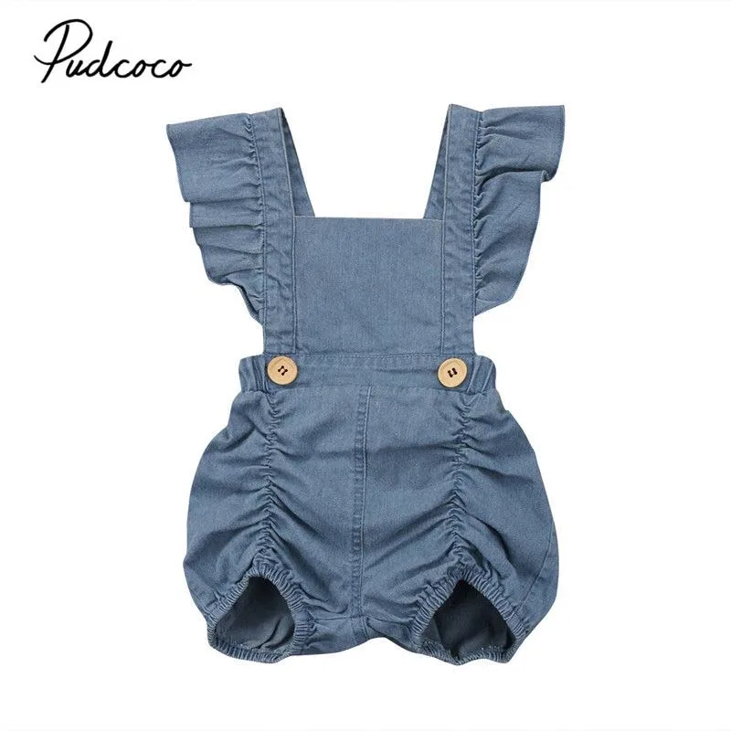 2019 брендовая летняя одежда для новорожденных маленьких девочек Ползунки с