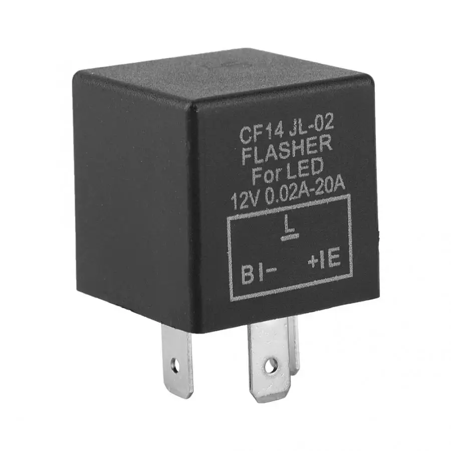 3 х контактный автомобиль мотоцикл Светодиодный проблесковый маячок реле 12V
