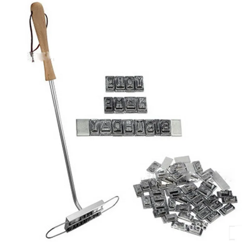 AMOS BBQ Barbecue Branding Iron Tool Meat Steak Burger 55 x Letters and 8 spaces | Дом и сад
