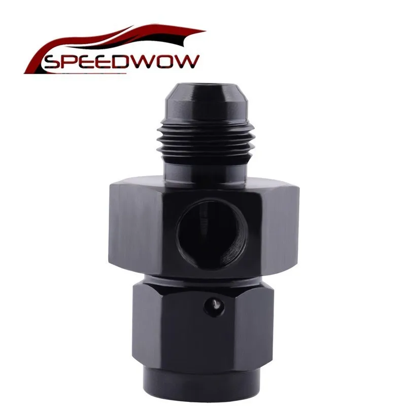 SPEEDWOW AN 6 алюминиевый сплав мужчин и женщин Твин 1/8 &quotNPT Черный Калибр Датчик