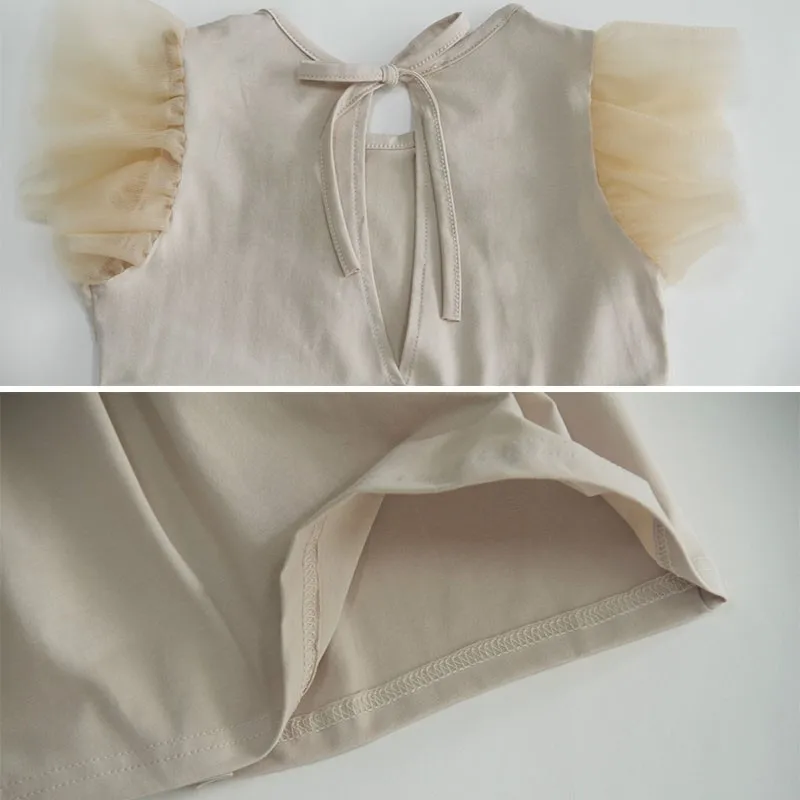 2022 Summer Maxi Long Teen Kids Dresses For Girls Sleeveless Dress Princess Big Baby Party Mesh Patchwork Toddler | Детская одежда и