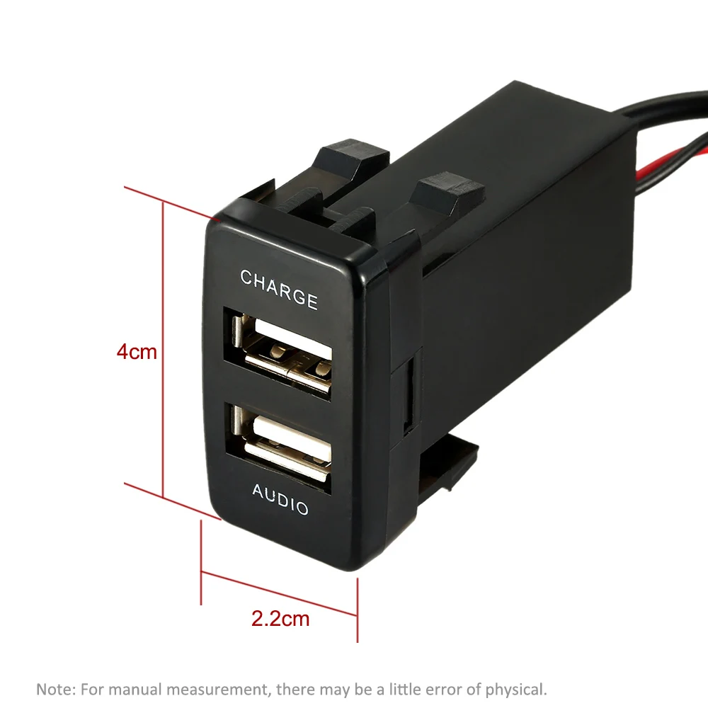 Горячая Распродажа автомобиля 5V 2.1A USB Интерфейс гнездо Зарядное устройство +
