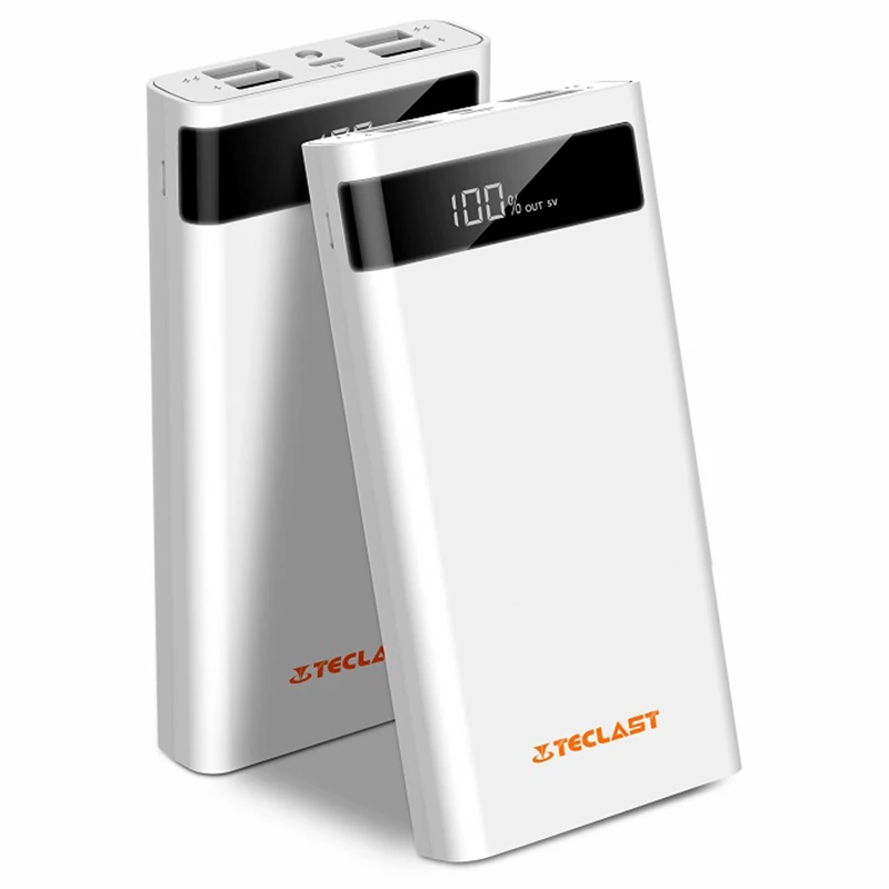 Teclast T200CE светодиодный Дисплей мобильный Мощность банк 20000 мАч Micro USB с двумя Вход 4