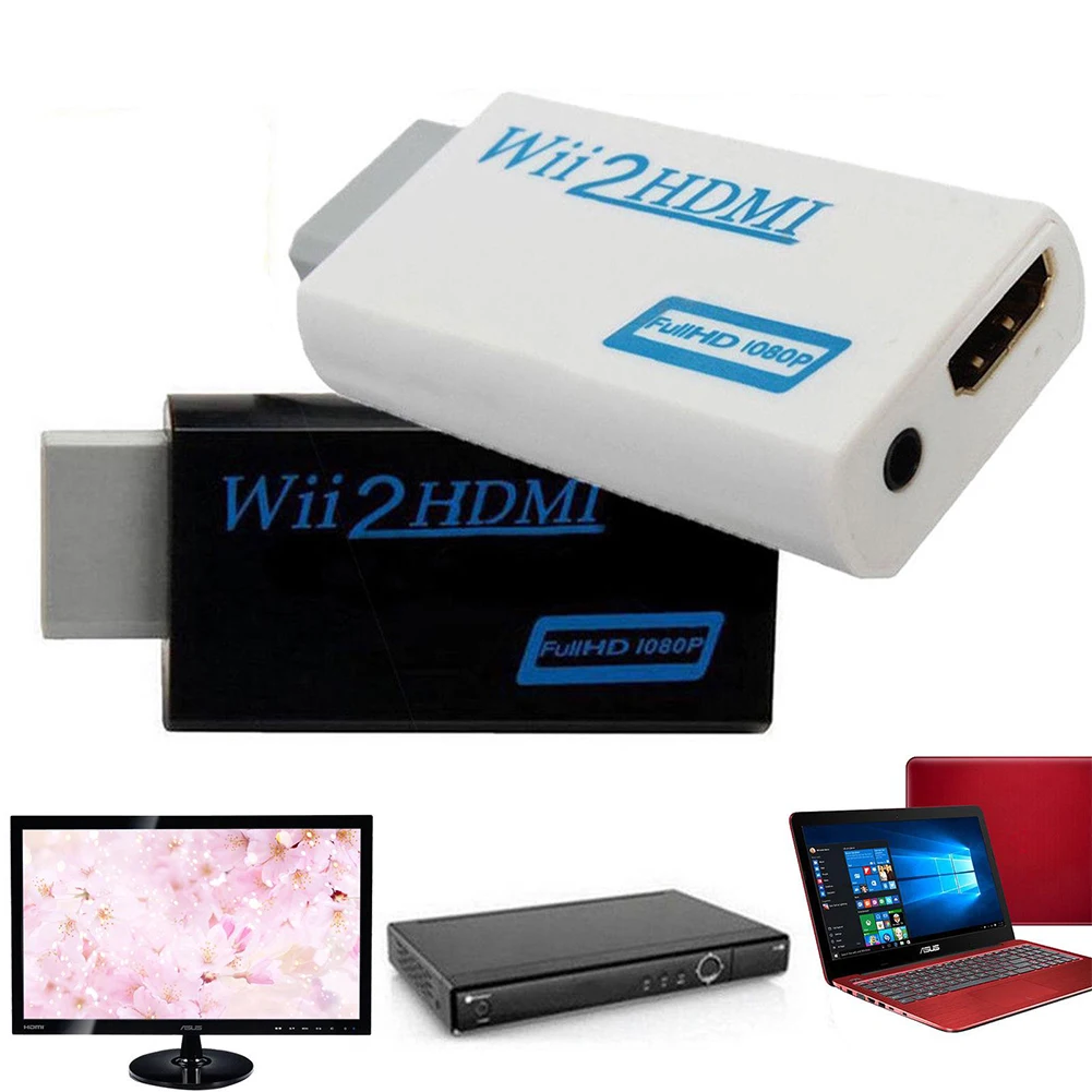 2019 Новый HDMI конвертер Поддержка FullHD 720P 1080P 3 5 мм аудио для Wii 2HDMI адаптер