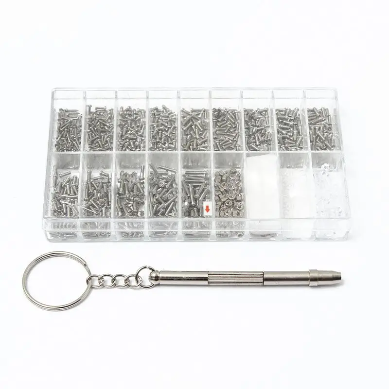 

1000 pcs mini screws for eyeglass screw + screwdriver tool