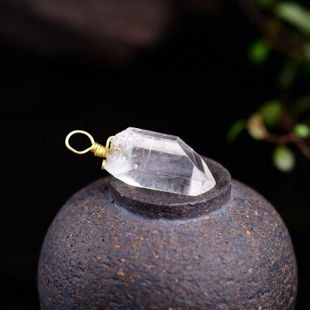 Натуральный камень прозрачный кристалл белый точечный необработанный гравий