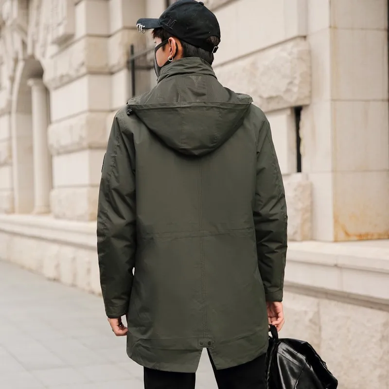 Новый Плюс Размер 8XL 7XL 6XL 5XL 4XL зимняя хлопковая стеганая Длинная Куртка мужская