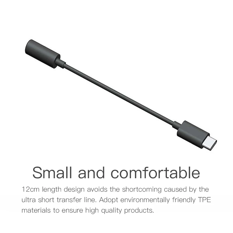 Type-C To 3.5mm Earphone Cable Adapter AUX Headphones for Huawei Mate 20 P30 Pro Xiaomi Mi 6 8 9 SE Audio | Мобильные телефоны и