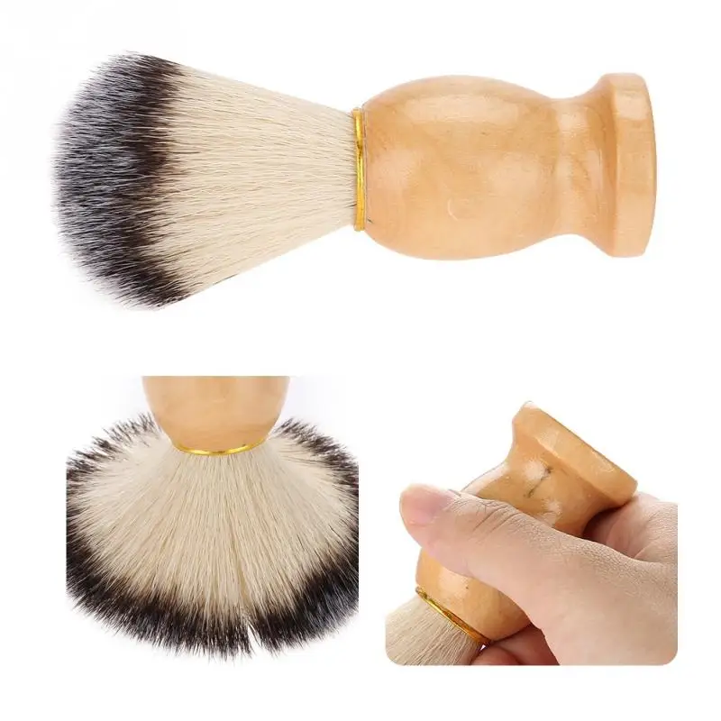 2 шт. Портативный Для мужчин кисти для макияжа мягкие синтетические волоски кисть