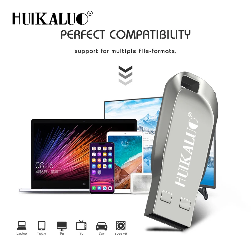 Huikaluo металла флешки MINI USB Flash Drive 64 GB memoria usb 32 16 8 4 Гб Флеш накопитель высокая
