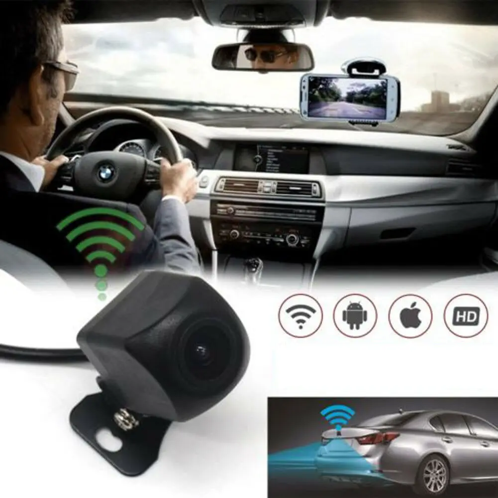 150°WiFi Беспроводная Автомобильная камера заднего вида для iPhone Android ios