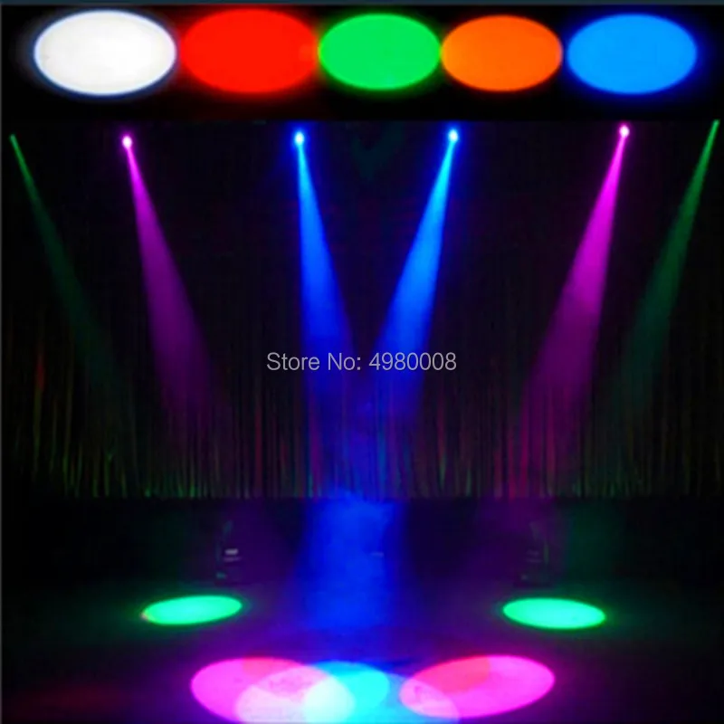 

10W LED Spot Light/Remote Control Spotlight/RGB Beam Effect Stage Lighting/LED Pinspot Light Disco Mirror Ball Reflection Lamp