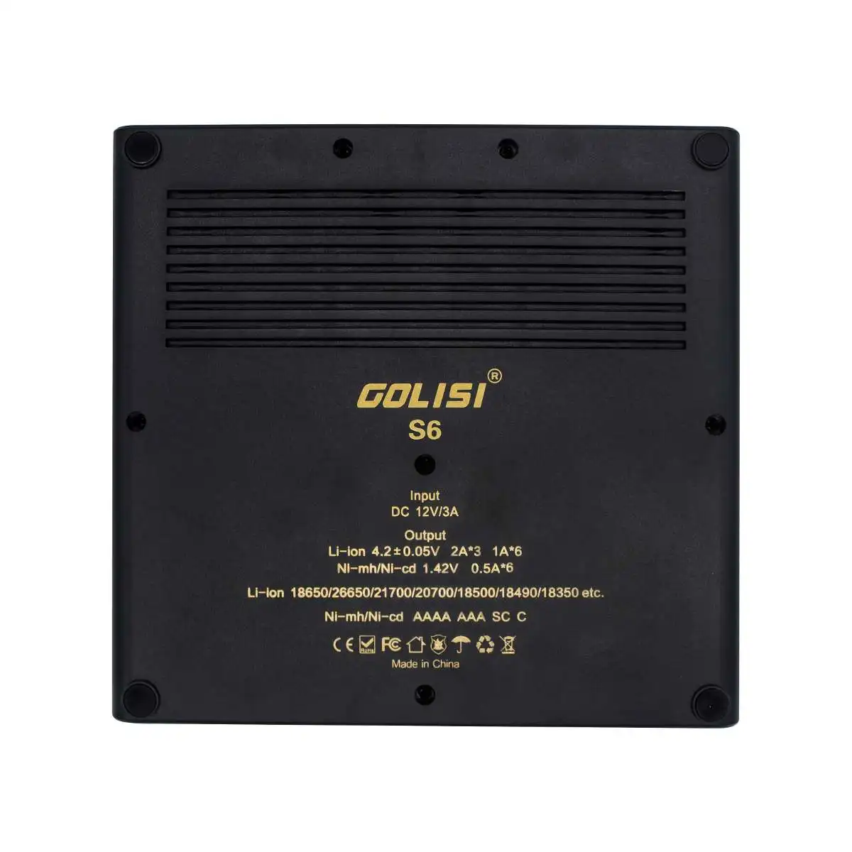 GOLISI S6 S2 S4 ЕС/США ЖК дисплей умный Ni MH/Ni cd зарядное устройство 18650 26650 18350 16340