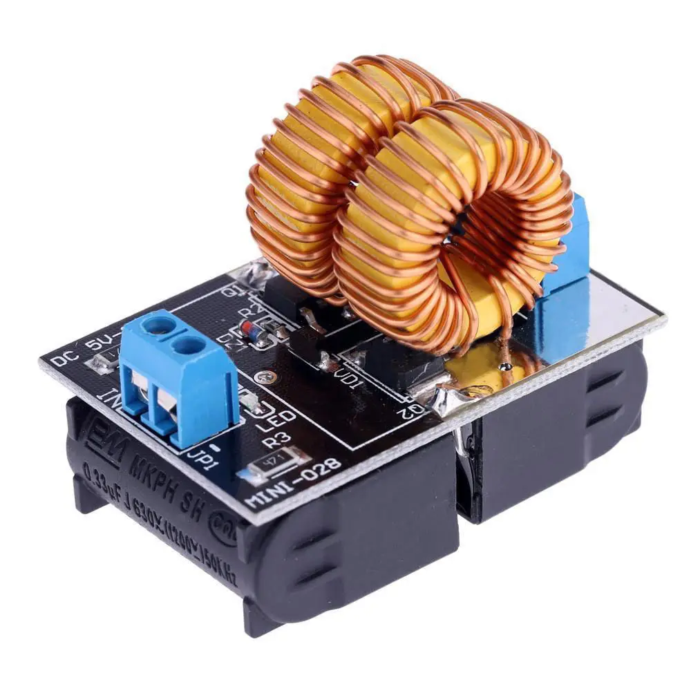 

New 5V-12V Low Voltage ZVS Induction Heating Power Supply Module + Heater Coil DT