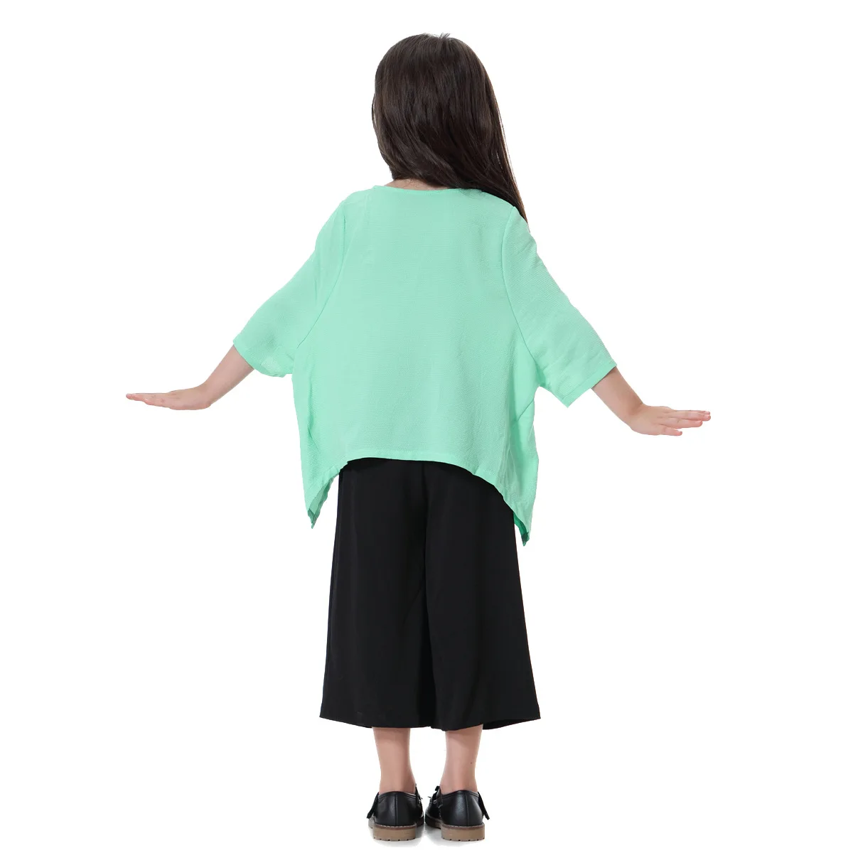 

2019 new summer fashion style muslim small girl sets