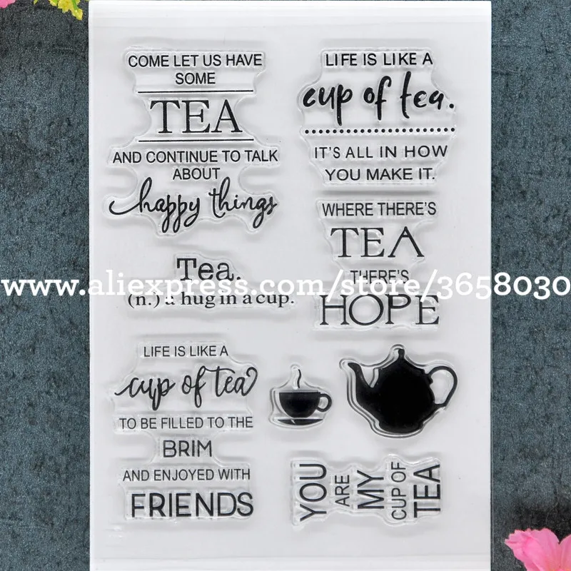 TEA FRIENDS happy thins HOPE альбом для скрапбукинга сделай сам фотокарты из резины чистый