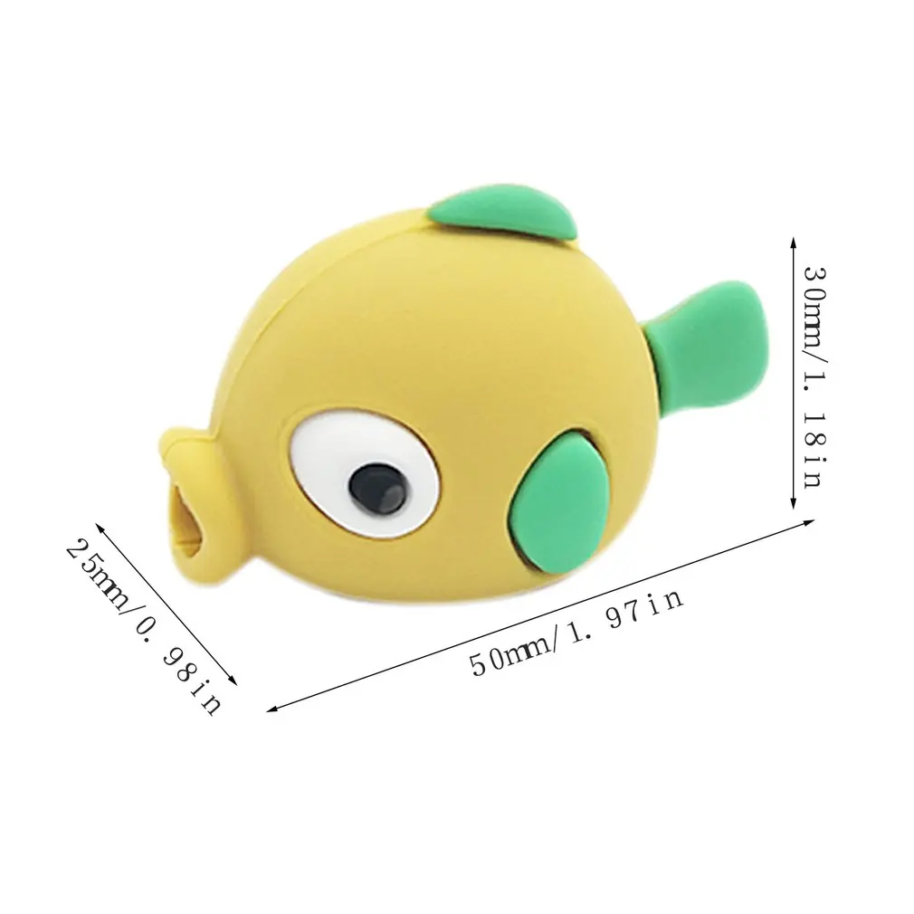 Animal Shapes Toot Meng Dragon Fish Bite The Protective Sleeve Anti-blocking Data Line Protection Cover Cute Cable 