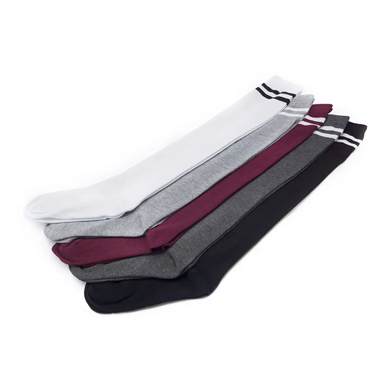 Пикантные Модные полосатые женские высокие эластичные чулки выше колена Medias