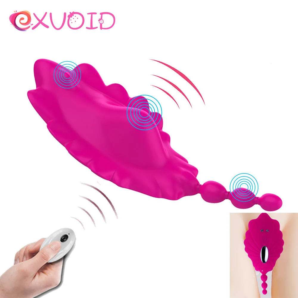 EXVOID носимый Вибратор клитор стимулирует C стринги трусики выйти чтобы
