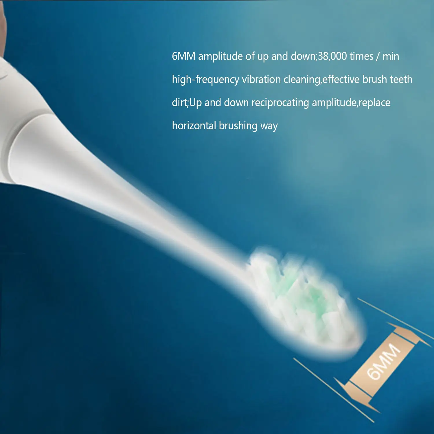 Умная звуковая + взрослая электрическая зубная щетка USB Индукционная