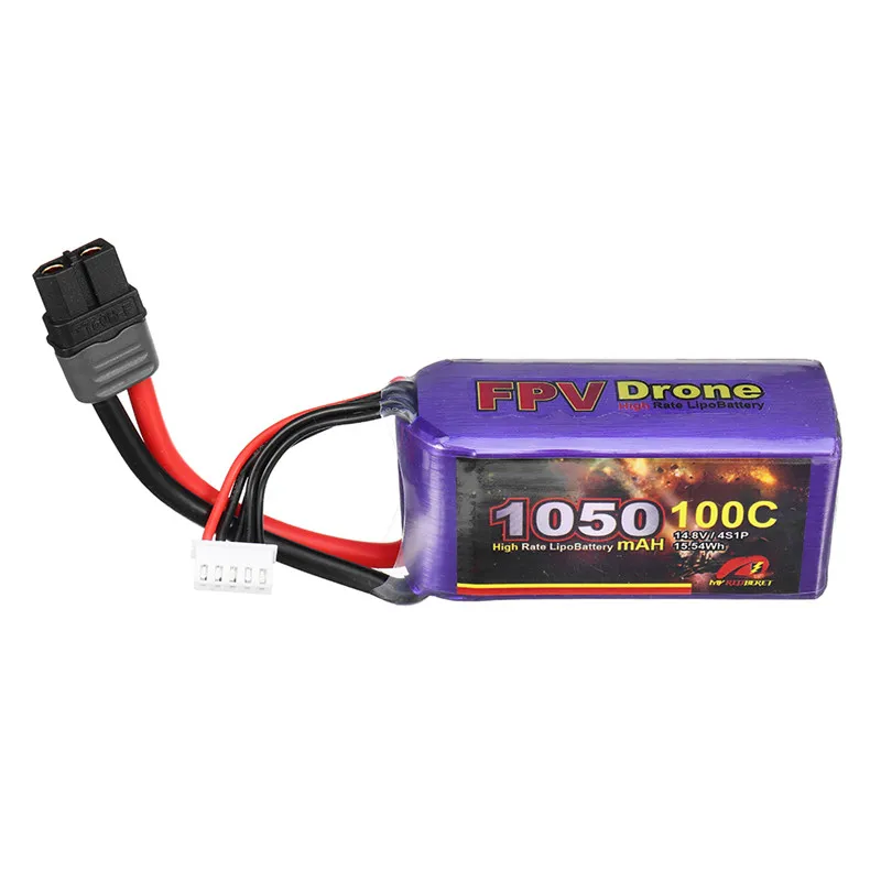 1/4 шт. мой красный берет 14 8 V 1050/1300/1800 мА/ч 100C 4S Lipo Батарея XT60 разъем для Eachine Tyro99