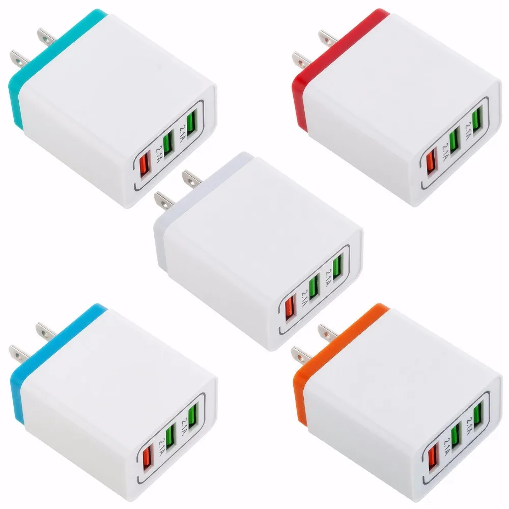 Зарядное устройство с 3 USB-портами 5 В 500 А шт. | Мобильные телефоны и аксессуары