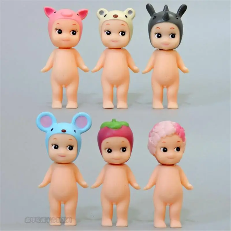 6 шт./компл. Сонни Ангел Мини рисунок животных серии коллекционные Kawaii кукла 3