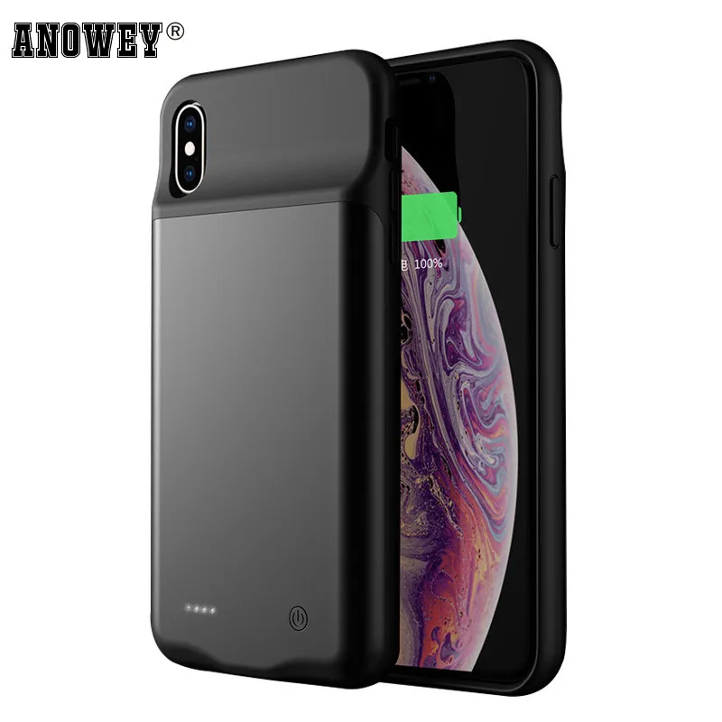 4000 мАч чехол аккумулятор для iPhone X XS Max XR большой емкости перезаряжаемая Чехлы
