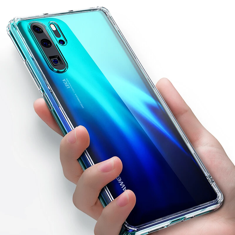 Прозрачный ТПУ чехол для телефона huawei P30 Pro Ультра тонкий мягкий силиконовый Lite