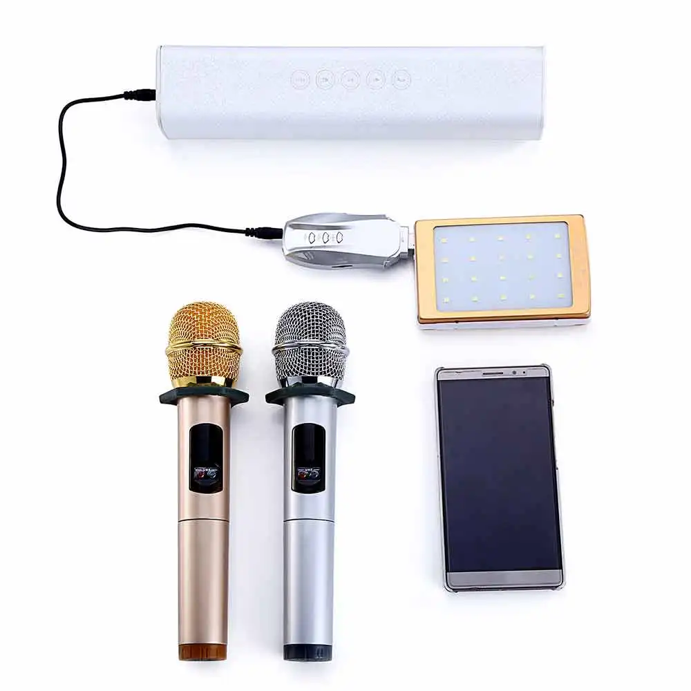 2Pcs UHF Wireless Microphone Bluetooth 3.0 Karaoke Mic For Ios Android Smartphone Computer Meeting Class Speech | Электроника