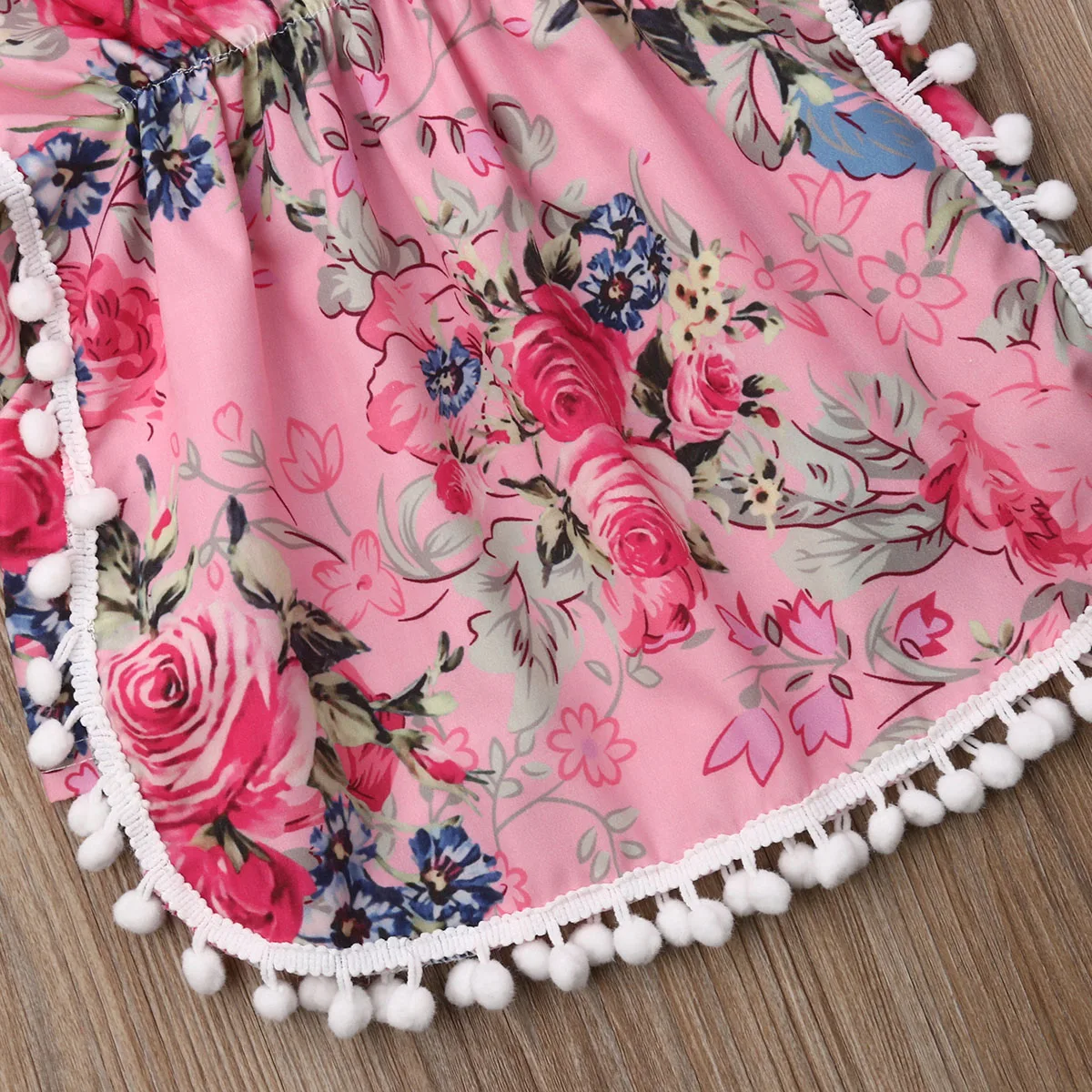 Новая пляжная одежда с цветочным рисунком для маленьких девочек Caftan Пляжная