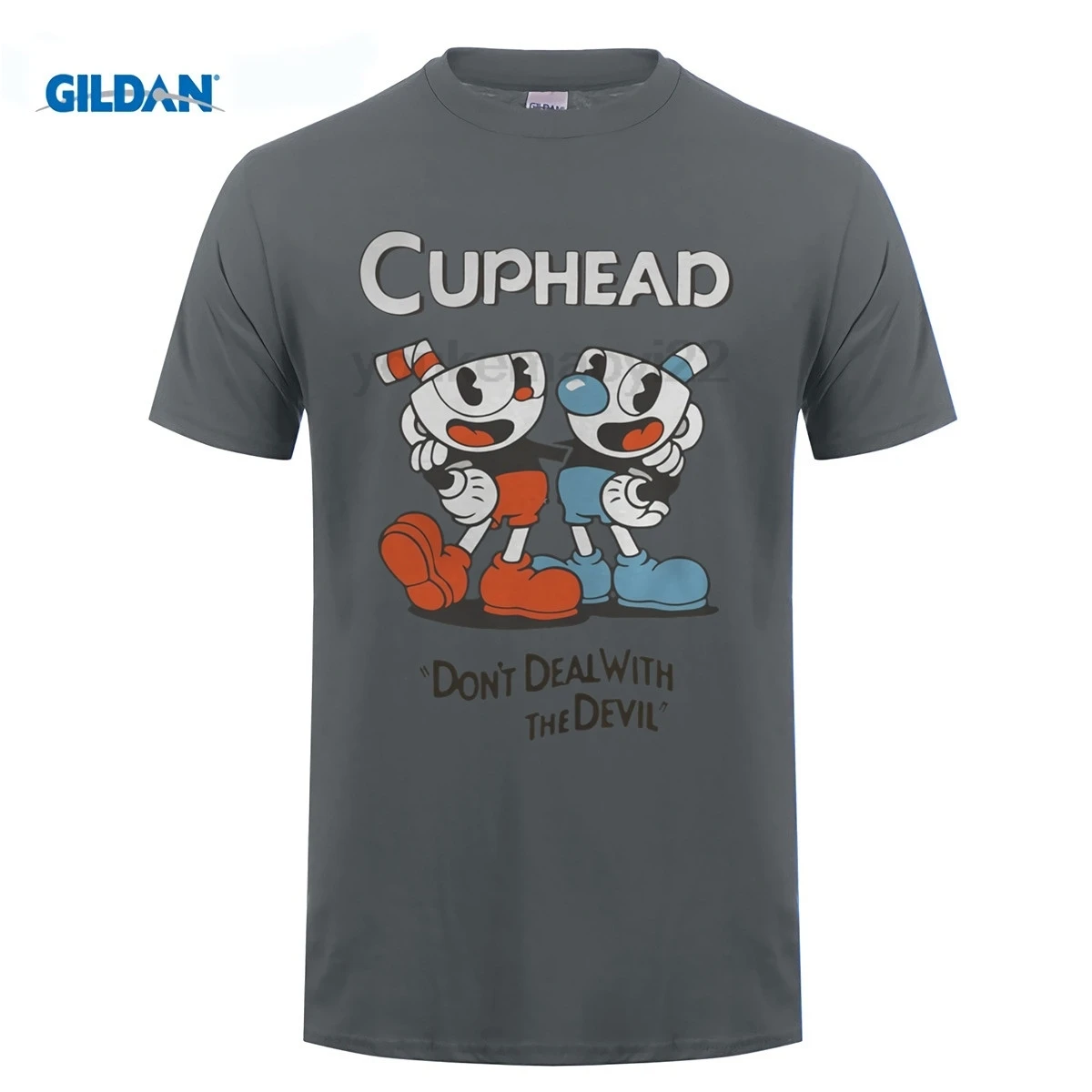 GILDAN Cuphead don't deal with the devil shirtsweatshirttank top хип хоп футболка с коротким рукавом