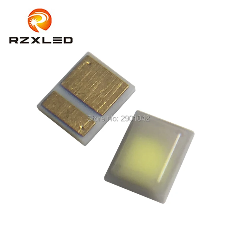 100 шт./лот LED керамические 1000MA 5 Вт ФОСФОРНЫЕ преобразованные Amber2300K белые 5000K