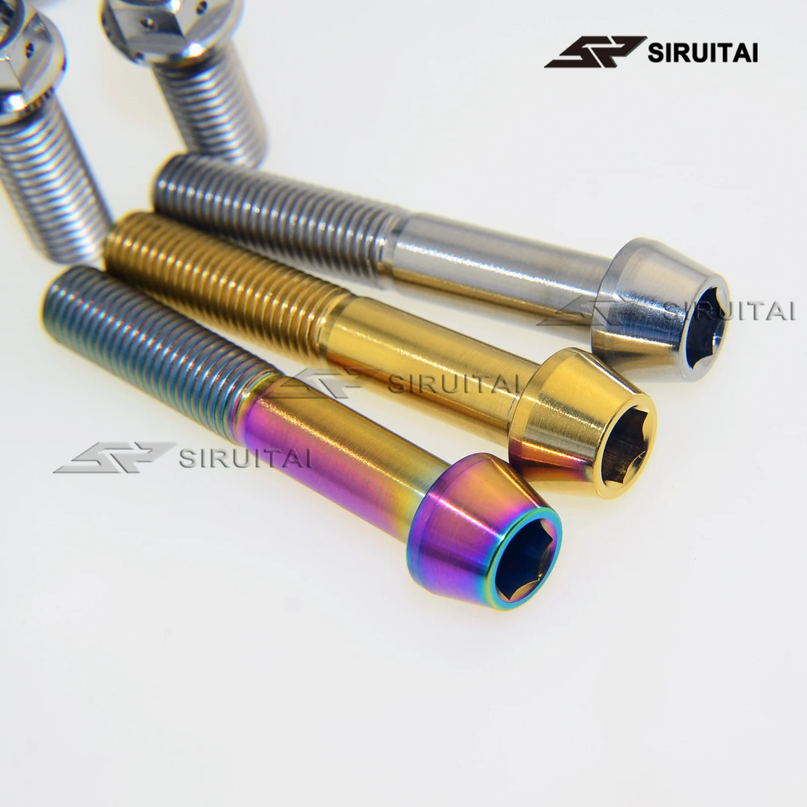 Титановые болты GR5 M10x55mmM10 * 60 мм Kawasaki для мотоцикла и тормозной суппорт болт шаг 1